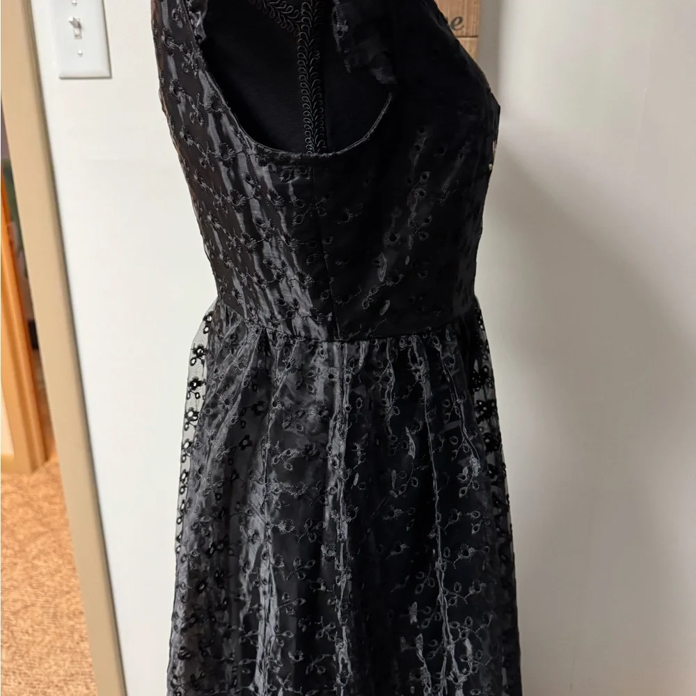 Delia’s black dolls kill floral embroidered Tulle gothic maxi dress NWT🐸 - Picture 9 of 12